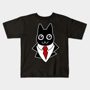 Cat in Suit Kids T-Shirt
